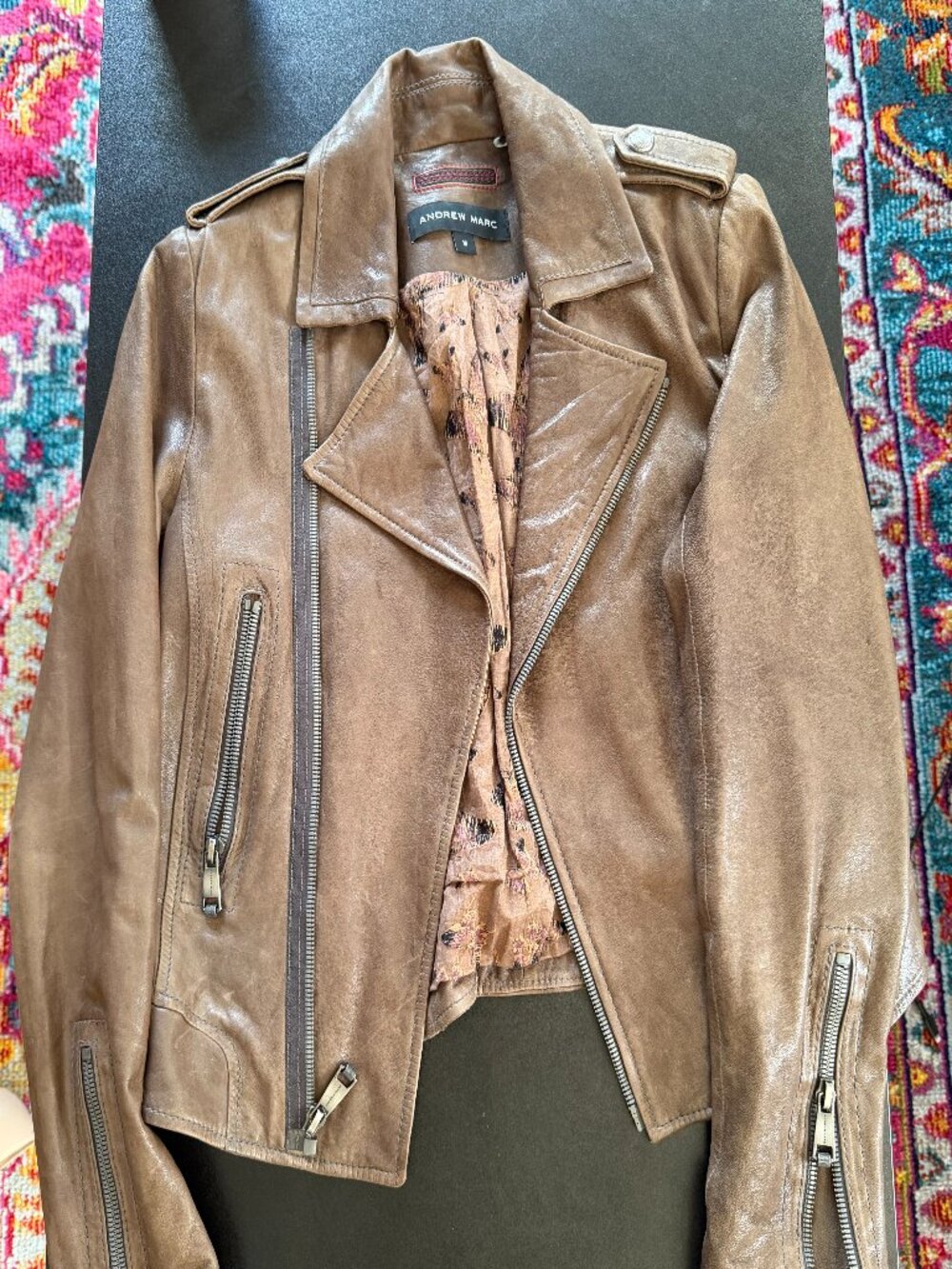 Andrew Marc Leather Moto Jacket